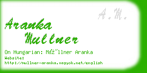 aranka mullner business card